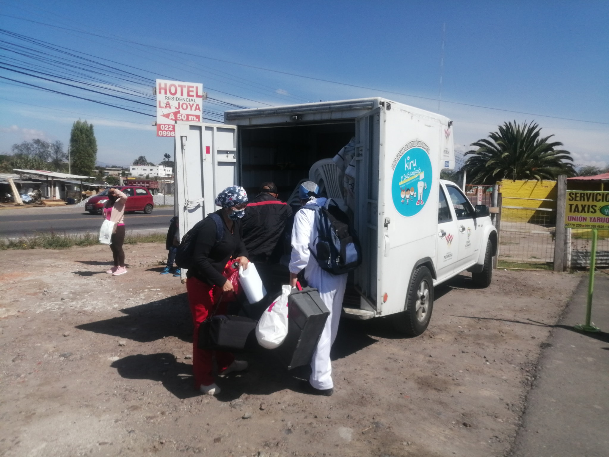 El Consejo Provincial a través de  Pichincha Humana realizo pruebas de hisopado a funcionarios de la Fundación Oftalmológica del Valle. 